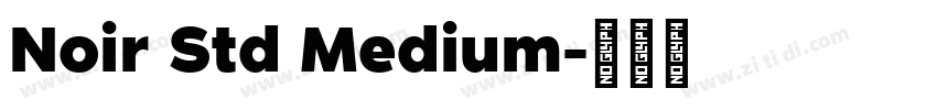 Noir Std Medium字体转换